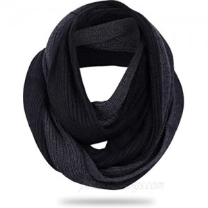 FORBUSITE Stylish Mens Cable Knit Infinity Scarf for Winter  Soft and Warm