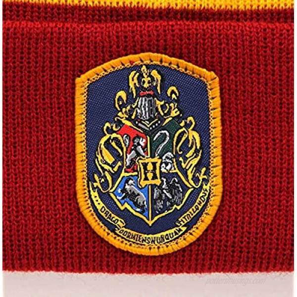 Harry Potter Hogwarts House Knit Hat and Scarf Set for Adults and Kids