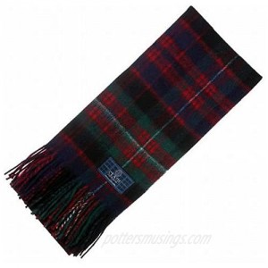 The Scotland Kilt Company Men & Womens Long Neck Tartan Clan Scarves Made in Scotland with 100% Scottish Wool - Various Clans