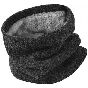 VBIGER Unisex Knitted Scarf Thick Winter Circle Scarf Thermal Neck Warmer for Outdoor Sports