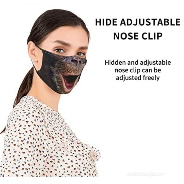 4pcs Face Mask With Filter Pocket Washable Breathable Reusable Dust-Proof And Windproof Mask For Men Women