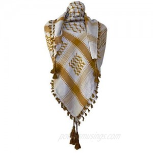 Arab Shemagh Keffiyeh Middle Eastern Head Scarf Neck Wrap Traditional Culture Cotton Unisex