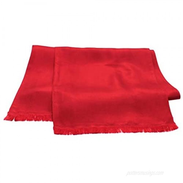 Dashing Red Silk Aviator Scarf by Royal Silk – Pure 100% Silk – 8” x 60”