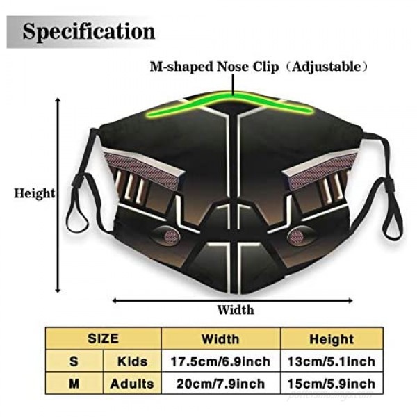 Loki'S Muzzle Christmas Face Mask Reusable Washable Adjustable Cloth Mouth Cover For Men Women