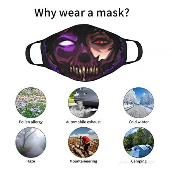 Mask-Corpse Husband Black Border Dust-Proof For Men And Women 2pcs Reusable Washable
