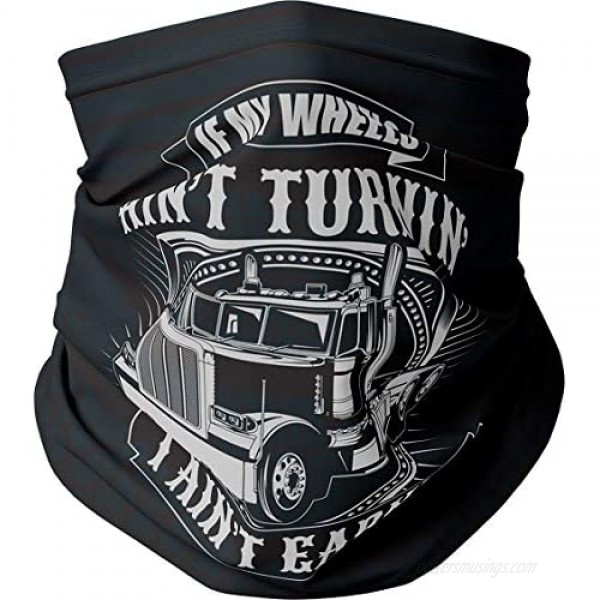 Bad Bananas Father's Day Truck Driver Gifts - Neck Gaiters Truckers Washable Reusable Face Masks for Truckers