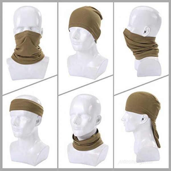 Coyote Brown Neck Gaiter tan face mask bandanas men cooling summer half face covering women
