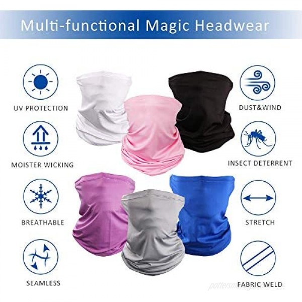 Neck Gaiter Face Cover Scarf Summer UV Protection Face Mask Cool Breathable and Windproof Balaclava Sports Outdoor