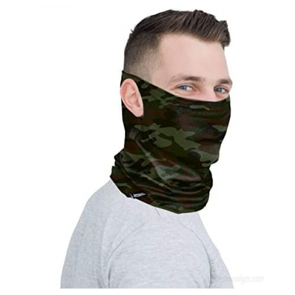 Neck Gaiter Face Mask Cover Multifunctional Running Scarf for Men Women