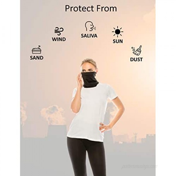 Neck Gaiter Gator Face Scarf - Made in USA Men Women Scarves Cover Bandana Dust Outdoor Recreation Sun Protection