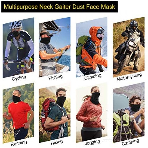 Neck Gaiter Mask - Sun UV Dust Protection Breathable Face Fishing Scarf Mask for Wind Bandana Balaclava