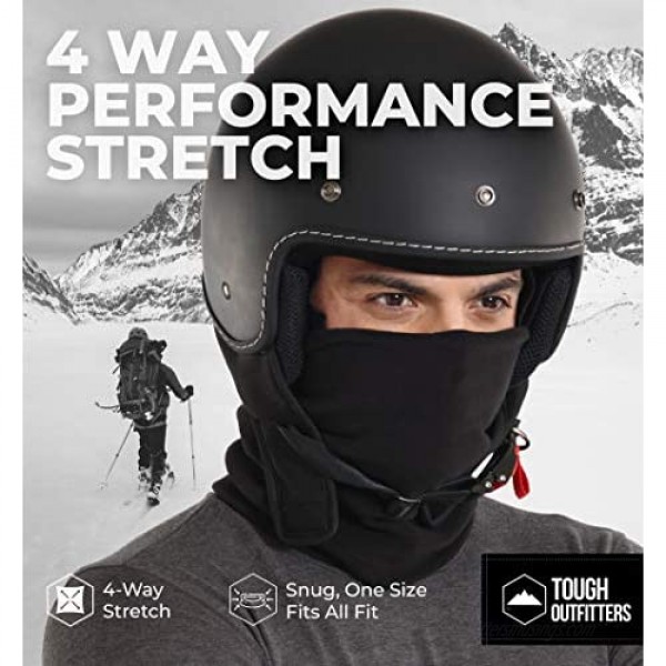 Neck Warmer - Winter Fleece Neck Gaiter & Ski Tube Scarf for Men & Women - Cold Weather Face Cover Mask & Shield for Running Skiing Snowboarding - Ultimate Comfort Thermal Retention