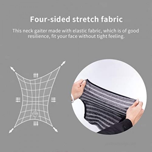 ROCKBROS Cooling Neck Gaiter with Ear Loops Bandana Face Scarf Mask for Men Women