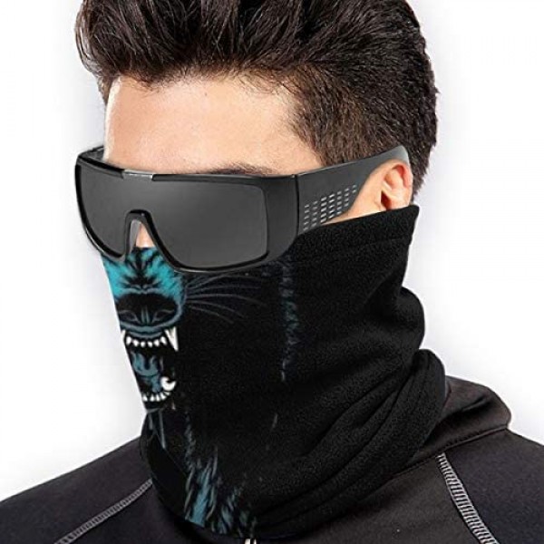 SARA NELL Neck Gaiter Fierce Wolf Windproof Face Bandana Magic Scarf Mask Headwear For Men & Women