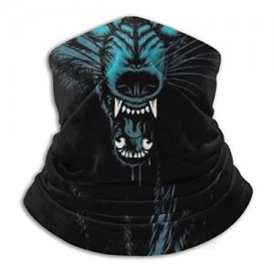 SARA NELL Neck Gaiter Fierce Wolf Windproof Face Bandana Magic Scarf Mask Headwear For Men & Women