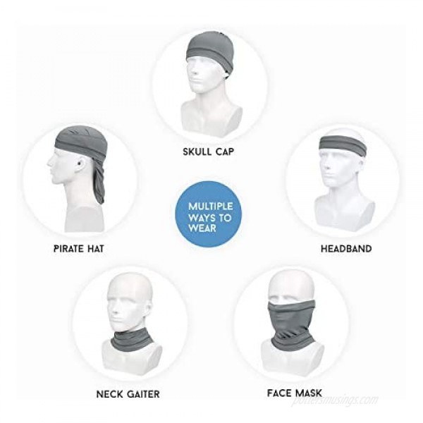 Summer Cooling Face Mask Neck Gaiter Silky Dustproof UV Protective Scarf