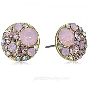 Betsey Johnson Faceted Bead Round Stud Earrings