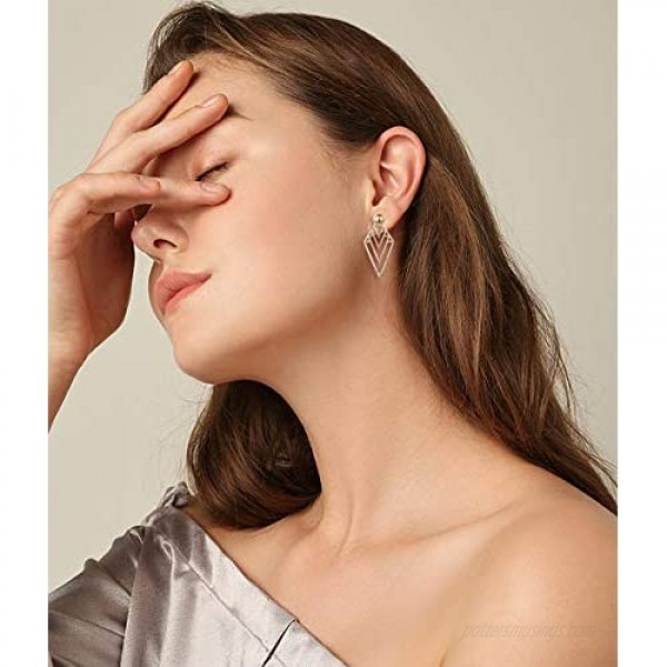 LOYALLOOK 61-63 Pairs Assorted Multiple Stud Earrings for Women Simple Cute Flower Big Hoop Earrings Moon Geometric Leaf Arrow Bow CZ Ball Heart Faux Pearl Earrings Set
