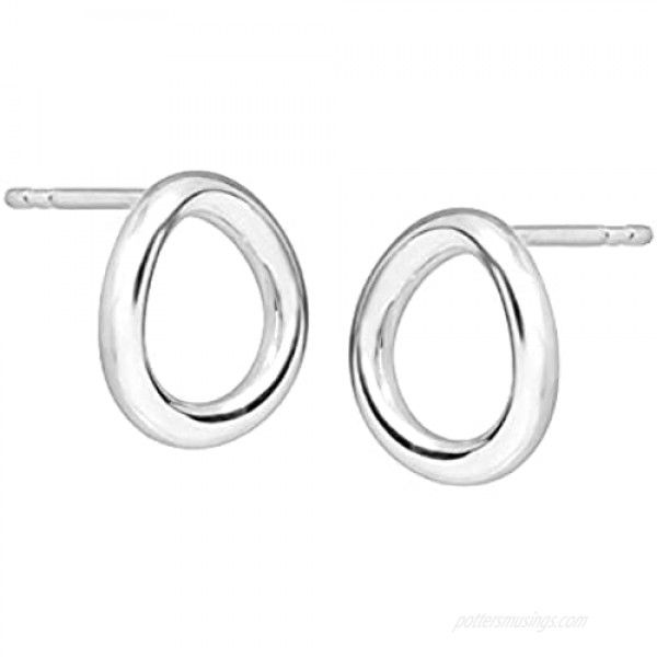 Silpada 'Karma' Open Circle Stud Earrings in Sterling Silver