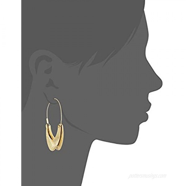 Lucky Brand Womens Organic Hoop Earrings