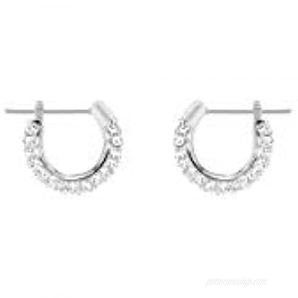 SWAROVSKI Women's Stone Crystal Pierced Hoop Earring Collection