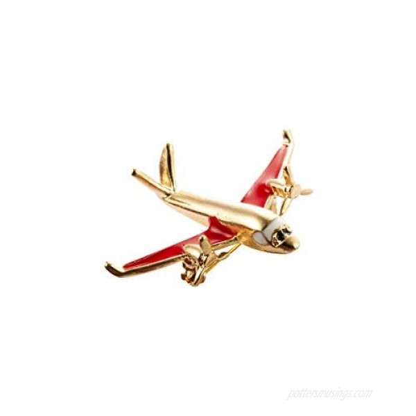 A N KINGPiiN Airplane Lapel Pin Badge Gift Party Shirt Collar Costume Pin Accessories for Men Brooch