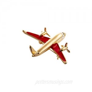 A N KINGPiiN Airplane Lapel Pin Badge Gift Party Shirt Collar Costume Pin Accessories for Men Brooch