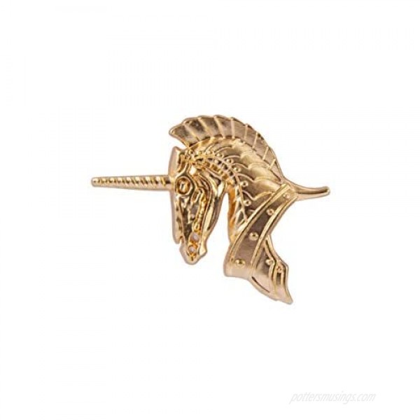 A N KINGPiiN Gold Unicorn Lapel Pin Badge Gift Party Shirt Collar Costume Pin Accessories for Men Brooch