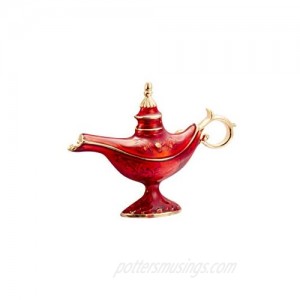 A N KINGPiiN Magical Genie Lamp Lapel Pin Badge Gift Party Shirt Collar Costume Pin Accessories for Men Brooch