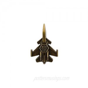 A N KINGPiiN Metal Fighter Jet Aircraft Lapel Pin  Brooch Suit Stud  Shirt Studs Men's Accessories