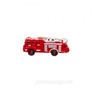 A N KINGPiiN Red Fire Engine Truck Car Lapel Pin Badge Gift Party Shirt Collar Costume Pin Accessories for Men Brooch