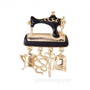 A N KINGPiiN Sewing Machine Lapel Pin Badge Gift Party Shirt Collar Costume Pin Accessories for Men Brooch