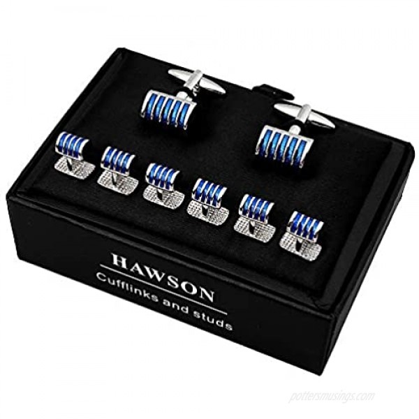 HAWSON Men's Custom Tuxedo Shirt Nails and Cufflinks (2+4/2+6)