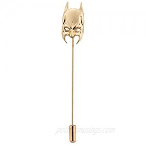Knighthood Men's Golden Mask Lapel Pin Golden