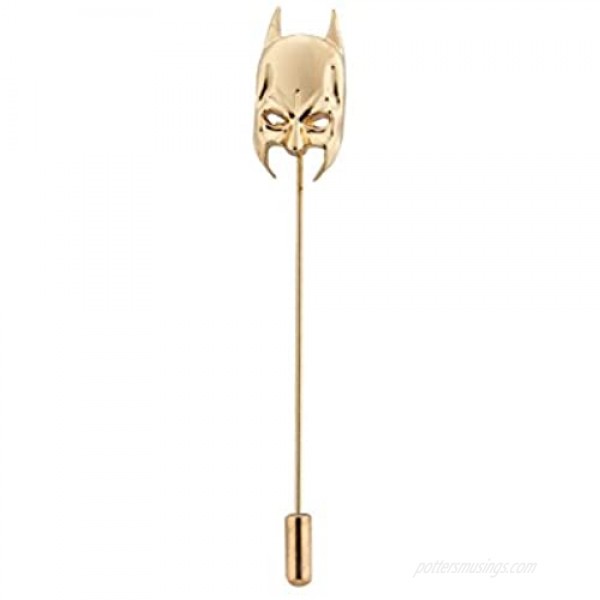 Knighthood Men's Golden Mask Lapel Pin Golden