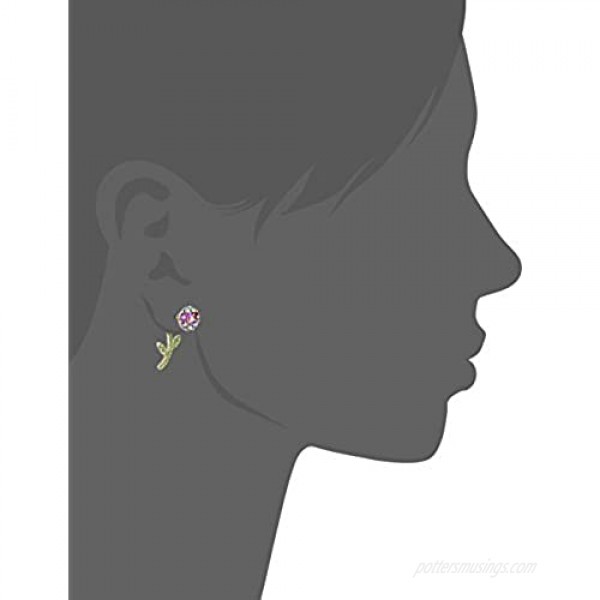 Betsey Johnson Flower Front Back Earrings-Jackets