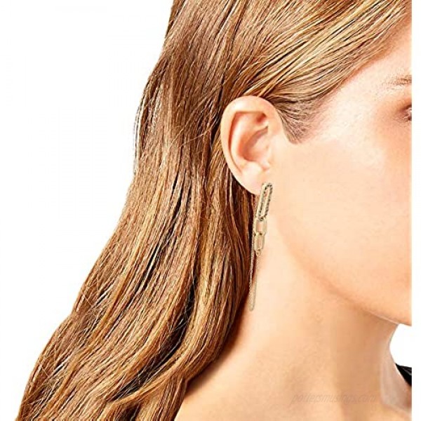 Link Linear Front Back Earrings