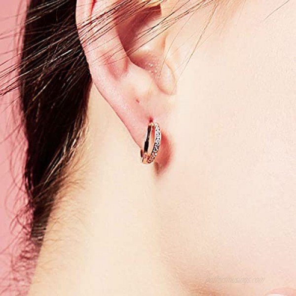 Threaded Stud Earrings Trendy Earrings Simple and Small Hollow Ear Buckle