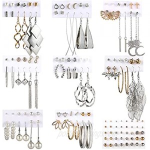 Earrings Set for Women Girls  Funtopia Fashion Drop Dangle Earrings Stud Earrings  Statement Boho Bohemian Earrings for Birthday Party Jewelry Gift  Assorted Styles