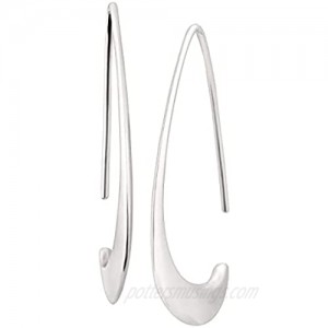 Silpada 'Silhouette' Tapered Wire Open Drop Earrings in Sterling Silver