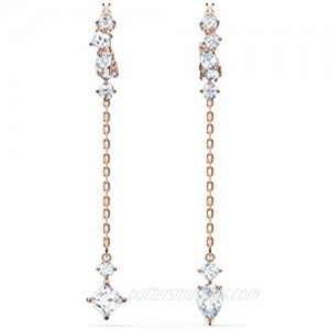 SWAROVSKI Women's Attract Jewelry Collection  Rhodium Finish  Clear Crystals