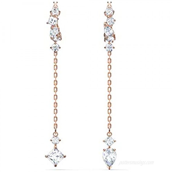 SWAROVSKI Women's Attract Jewelry Collection Rhodium Finish Clear Crystals