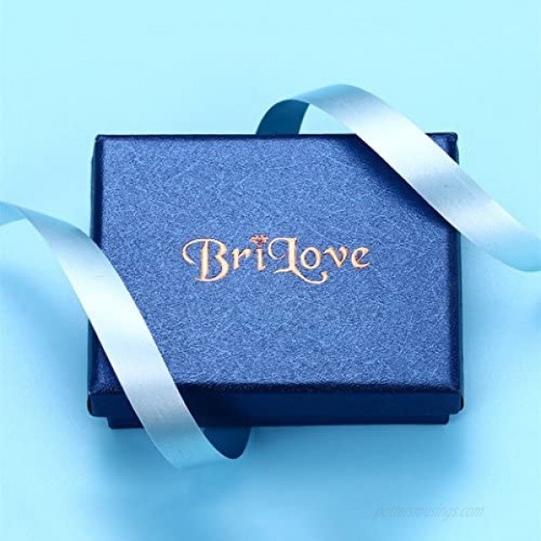BriLove Women's Bohemian Boho Crystal Flower Wedding Bridal Chandelier Teardrop Bling Clip-On Dangle Earrings