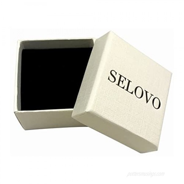 SELOVO Clip on/Pierced Teardrop Drop Dangle Earrings Bridal Wedding Silver Tone