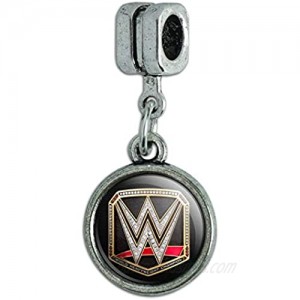 GRAPHICS & MORE WWE World Heavyweight Champion Title Logo Italian European Style Bracelet Charm Bead