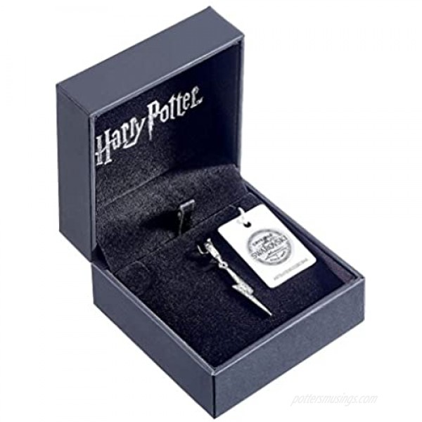 Harry Potter Sterling Silver Lightening Bolt Clip on Charms Embellished with Swarovski Crystals
