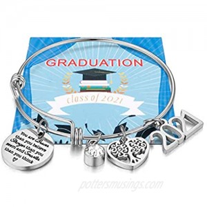 Class of 2021 Graduation Bracelet Inspirational Graduation Gifts for Her  College Senior Bracelet  Graduation Jewelry
