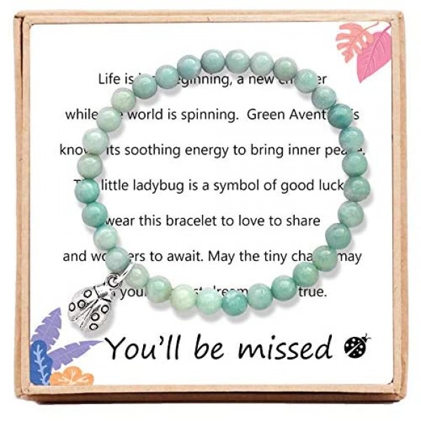 Coworker Leaving Gift for Women – Farewell Bracelet with Message Card & Gift Box …