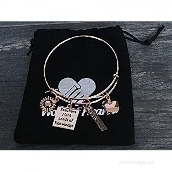 Infinity Collection Teacher Bracelet Teacher Jewelry Teacher Gift - Show Your Teacher Appreciation