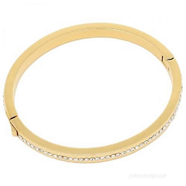 Kate Spade Ring It Up Pave Bangle Bracelet Gold/Clear